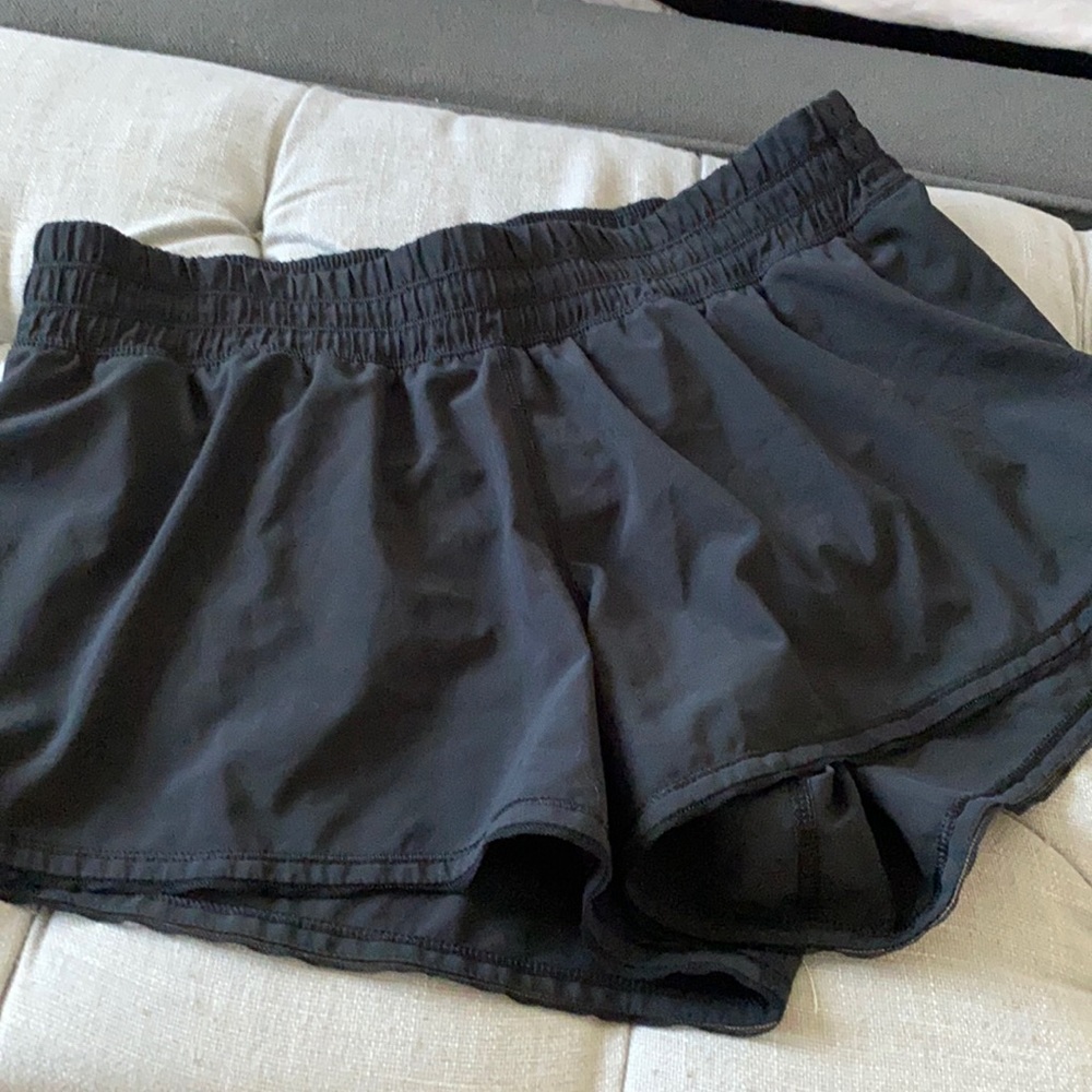 Lululemon shortie shorts sides have high split